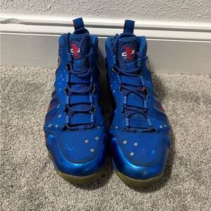 Nike Charles Barkley Posite  Max Sixers 76ers Sneakers Blue Red
